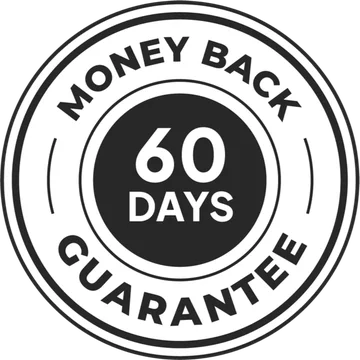 60-day money-back guarantee seal